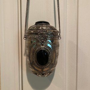 Free People Metal Brass Crossbody Purse